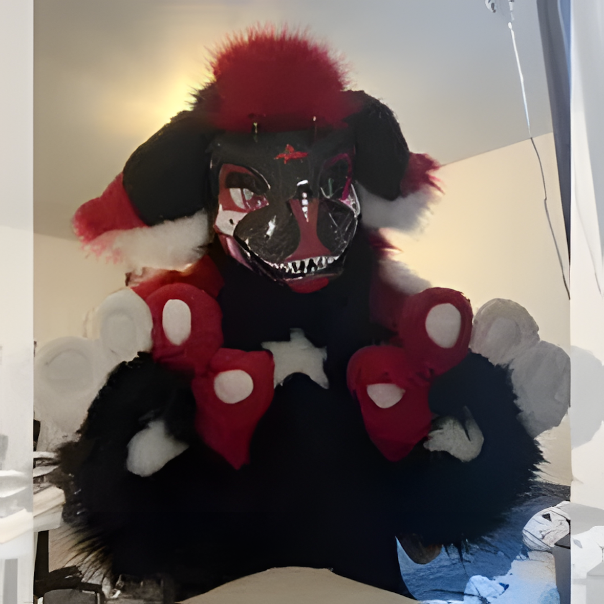 Fursuit raptor mask (9)