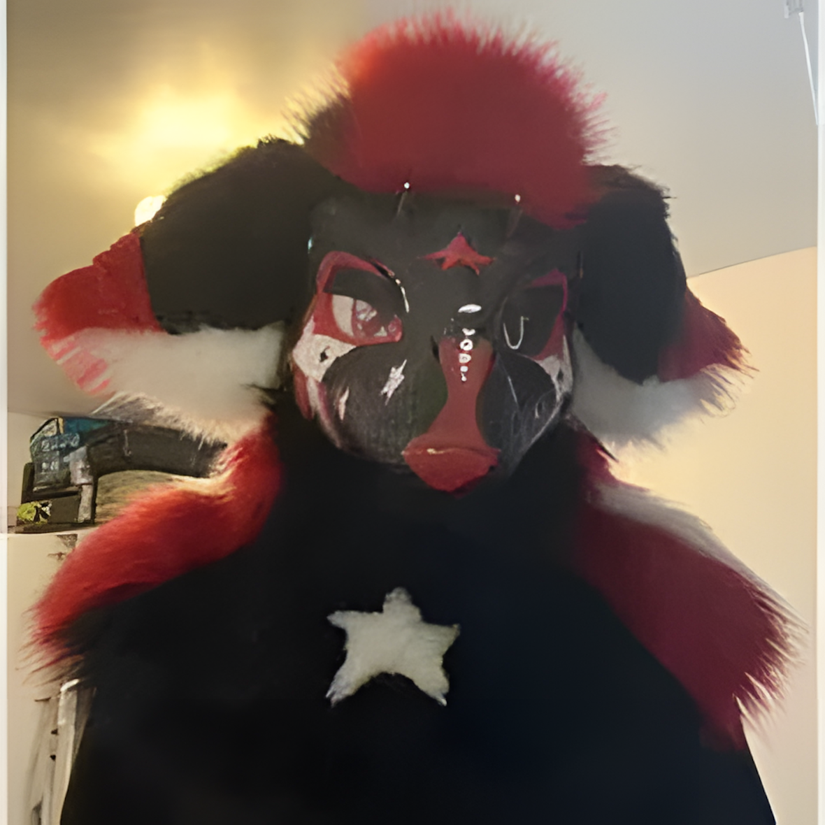 Fursuit raptor mask (9)