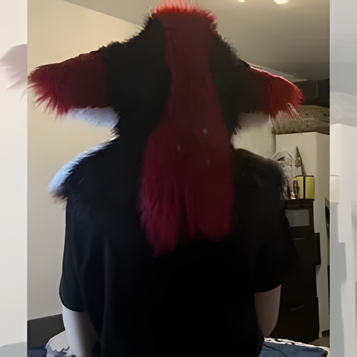Fursuit raptor mask (9)