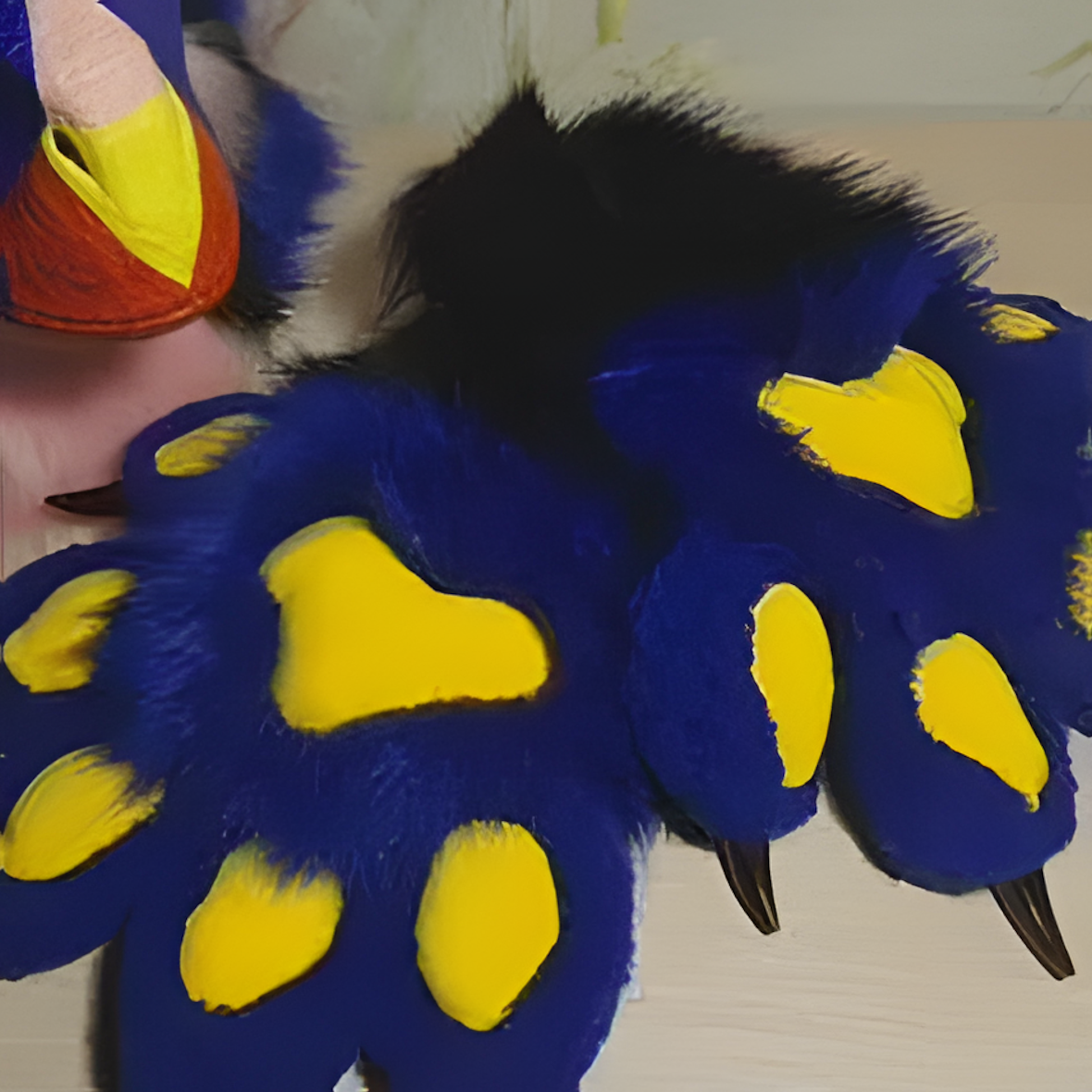 Fursuit raptor partial