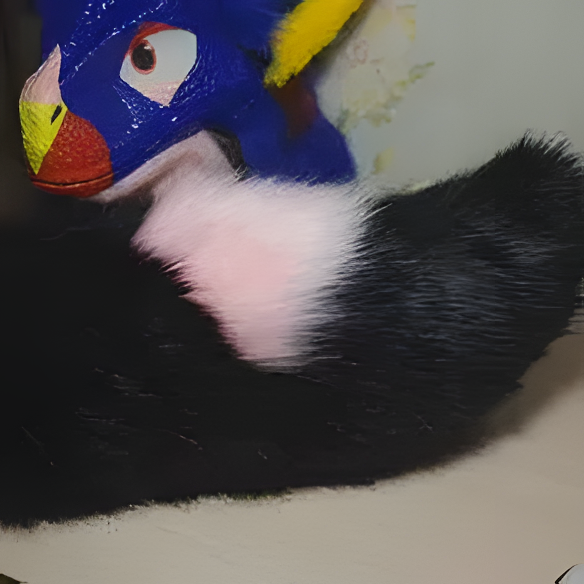 Fursuit raptor partial