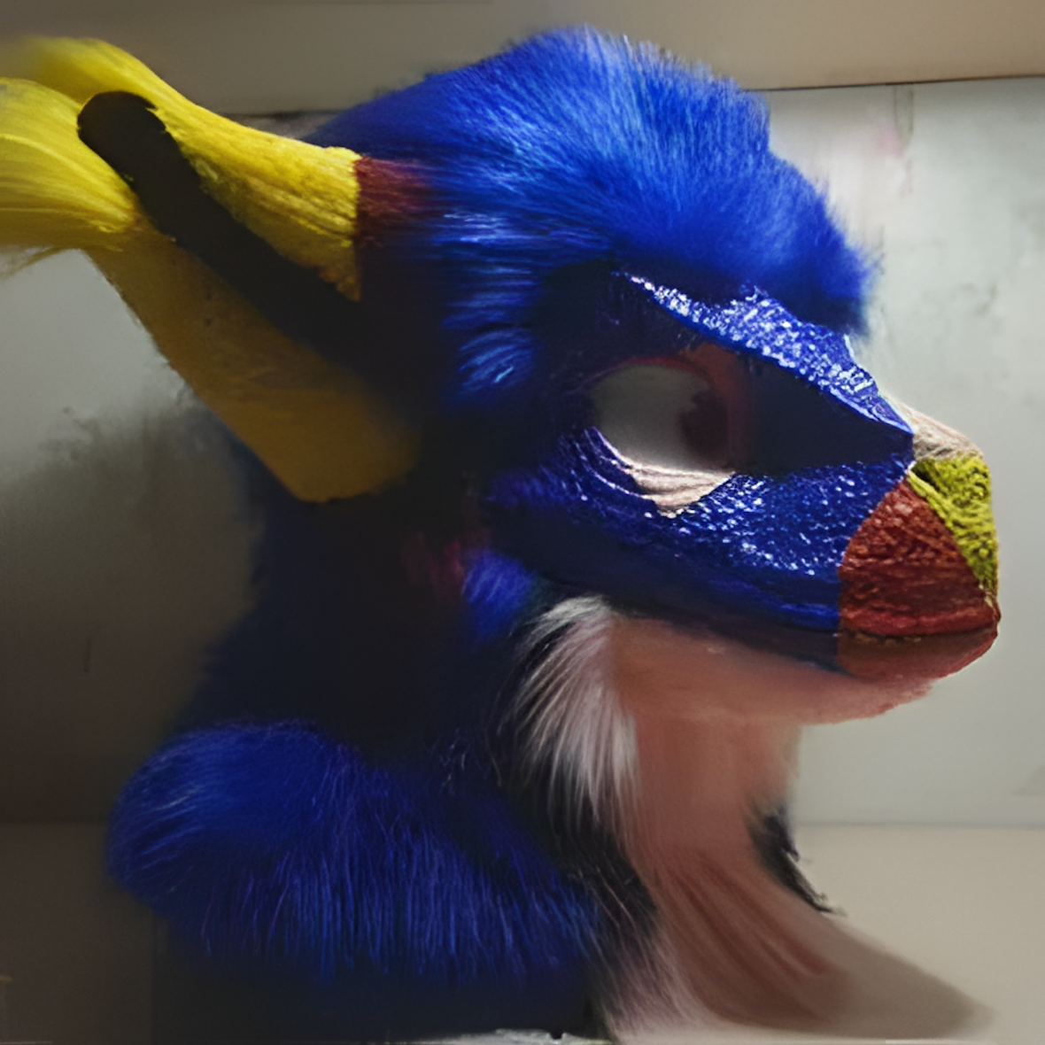 Fursuit raptor partial