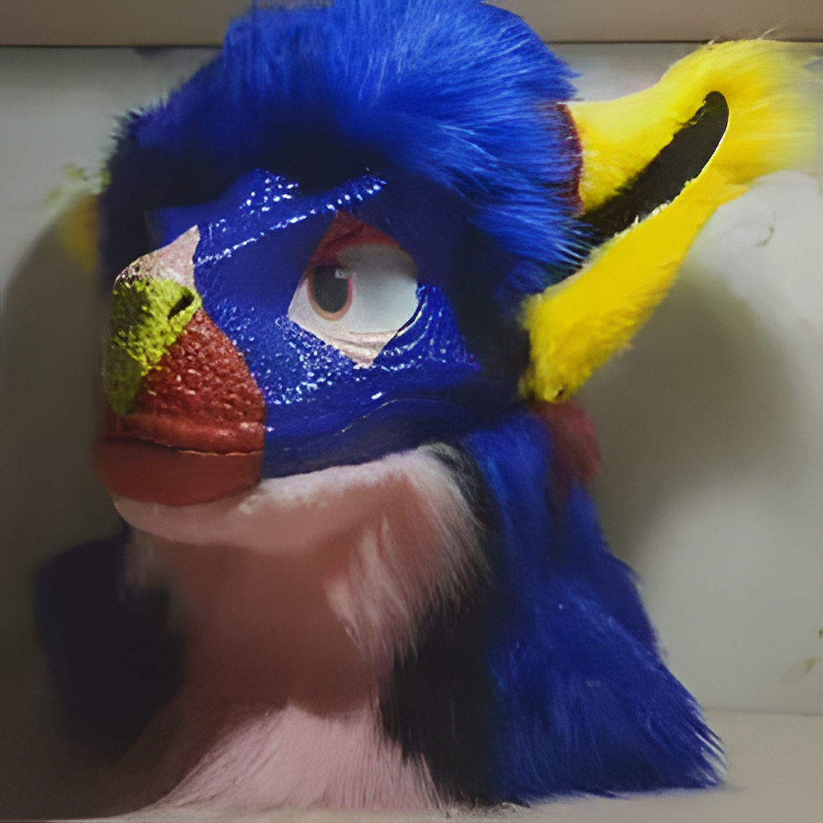 Fursuit raptor partial