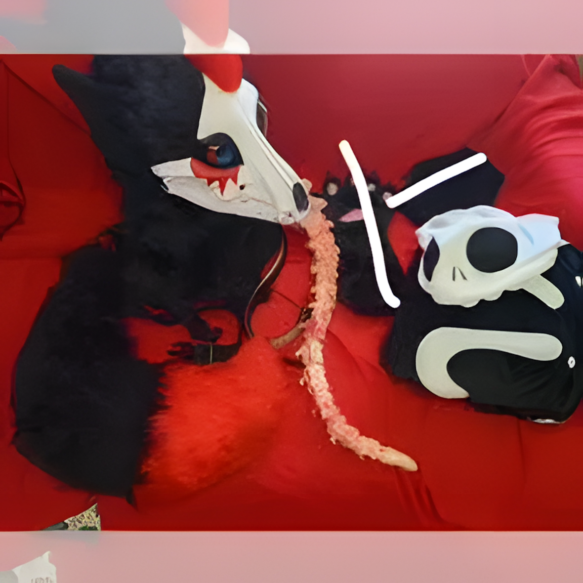 Fursuit rock dog with license
