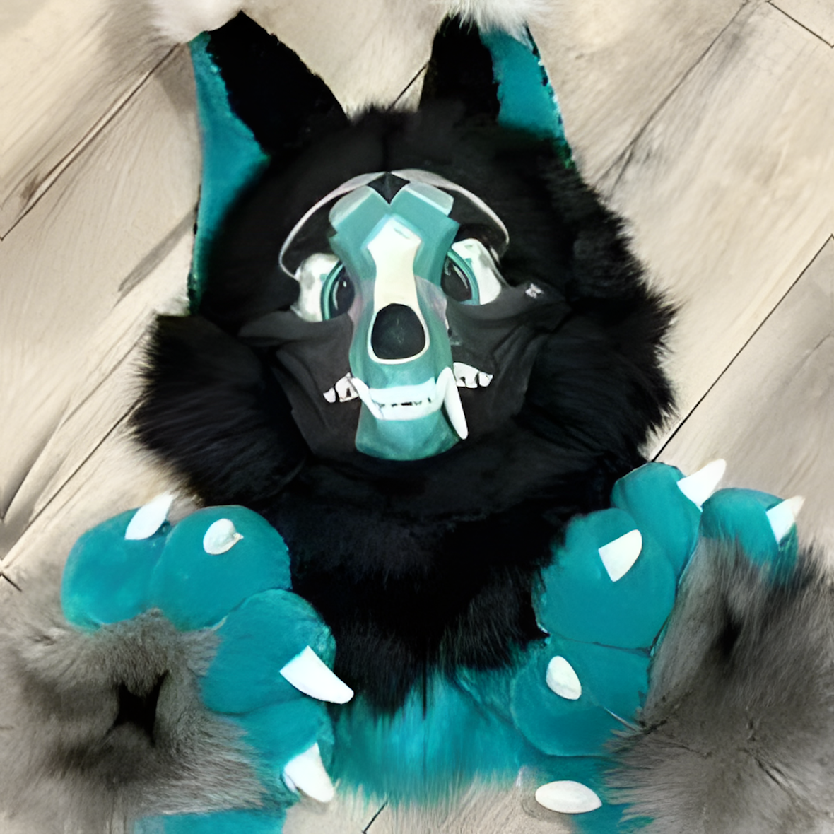 Fursuit school dog