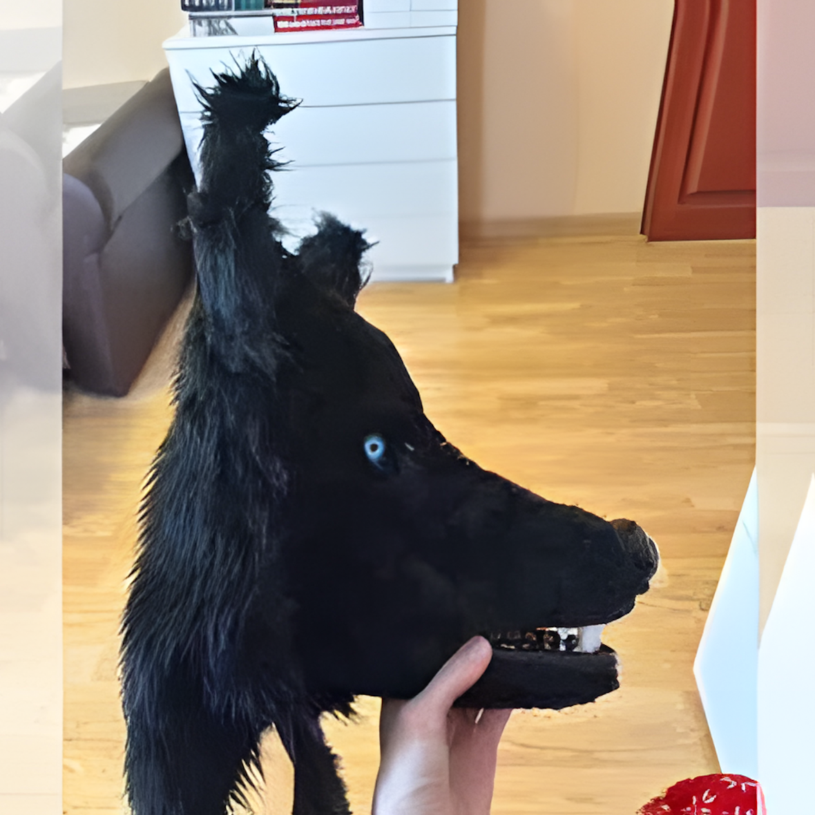 Fursuit wolf mask