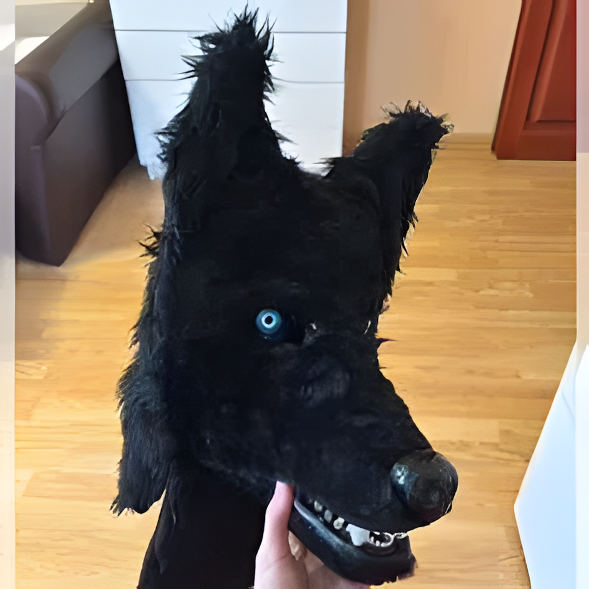 Fursuit wolf mask