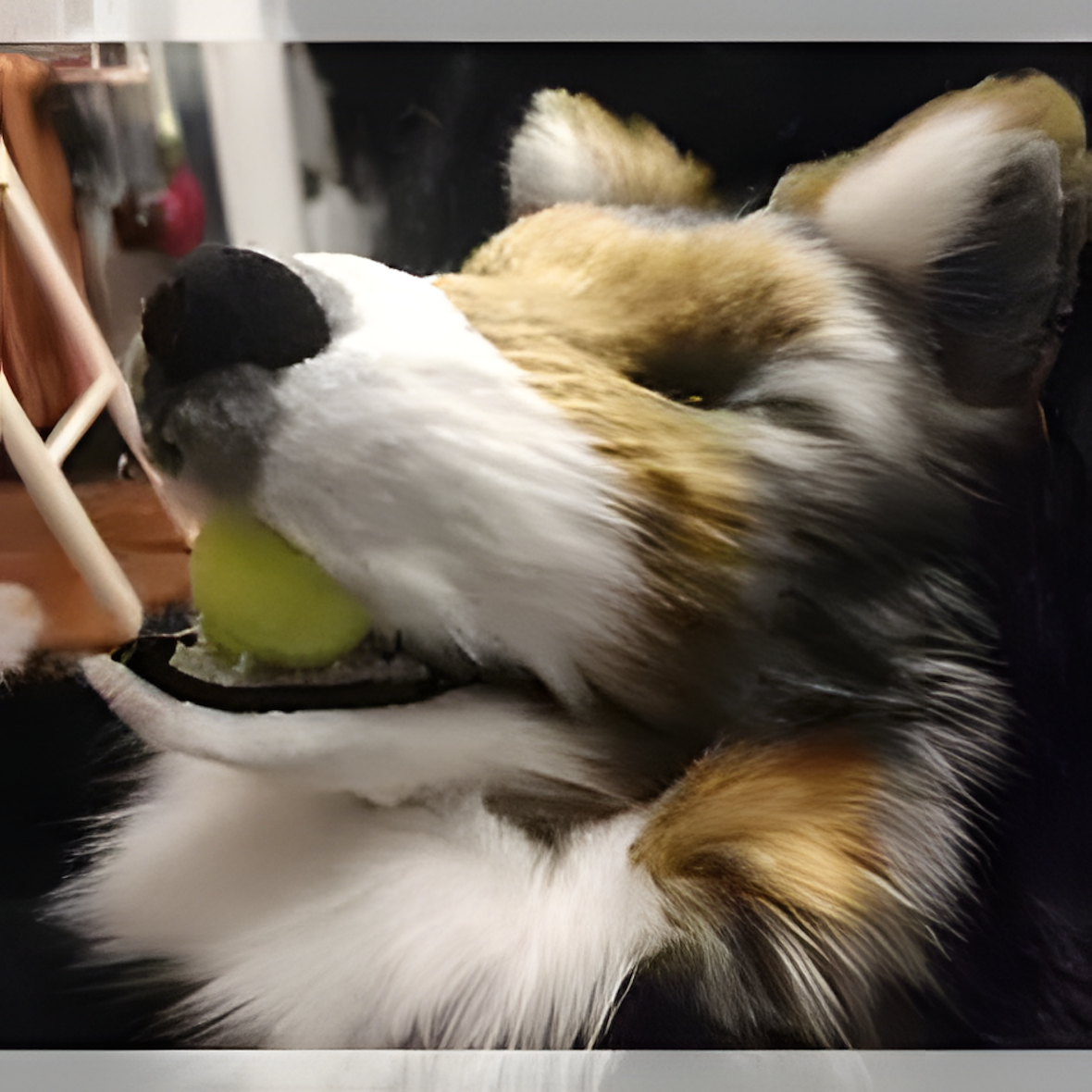 Fursuit wolf semi-realistic