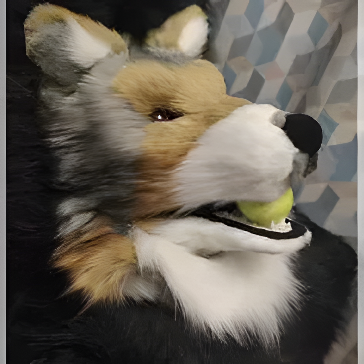 Fursuit wolf semi-realistic