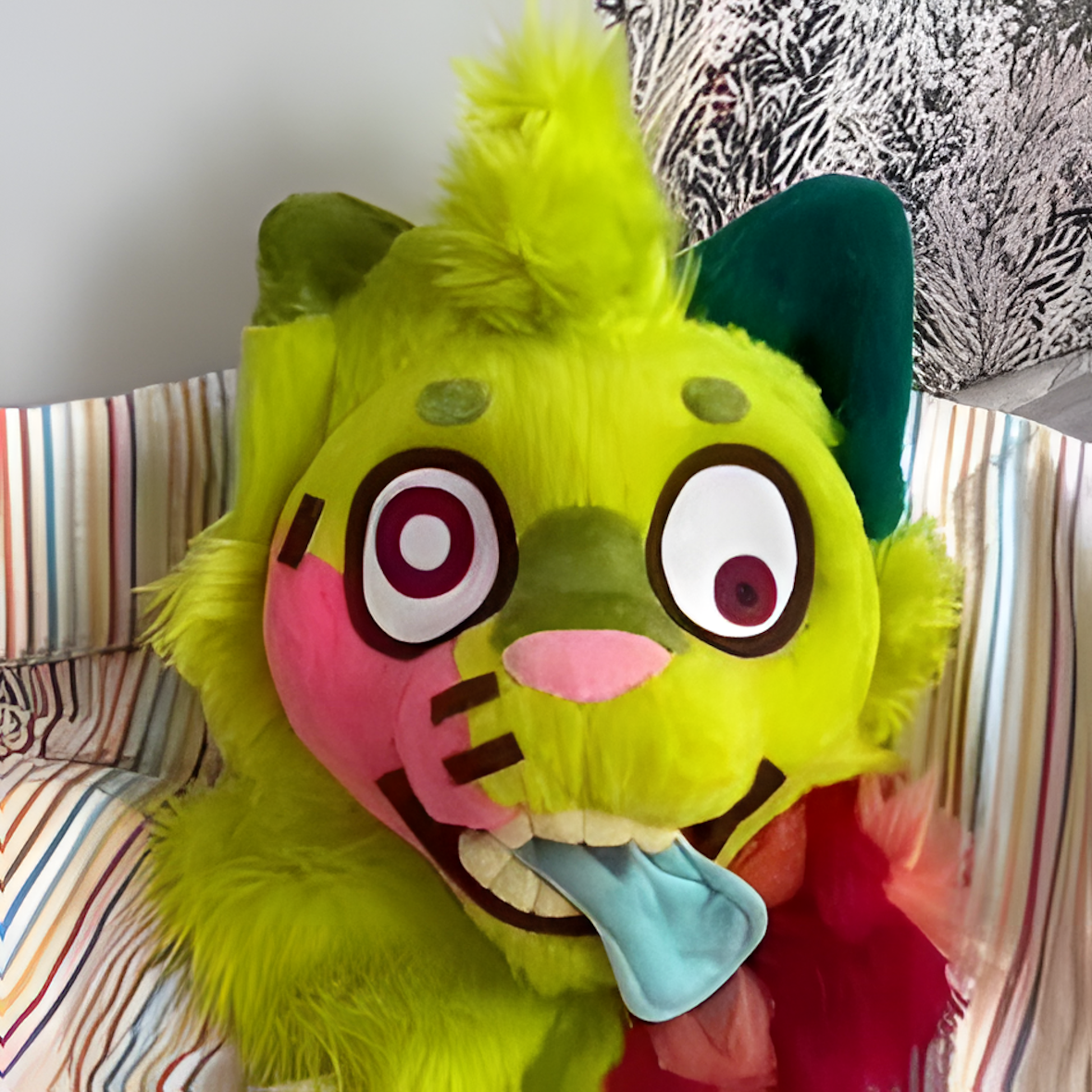 Fursuit zombie cat mini partial