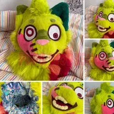 Fursuit zombie cat mini partial