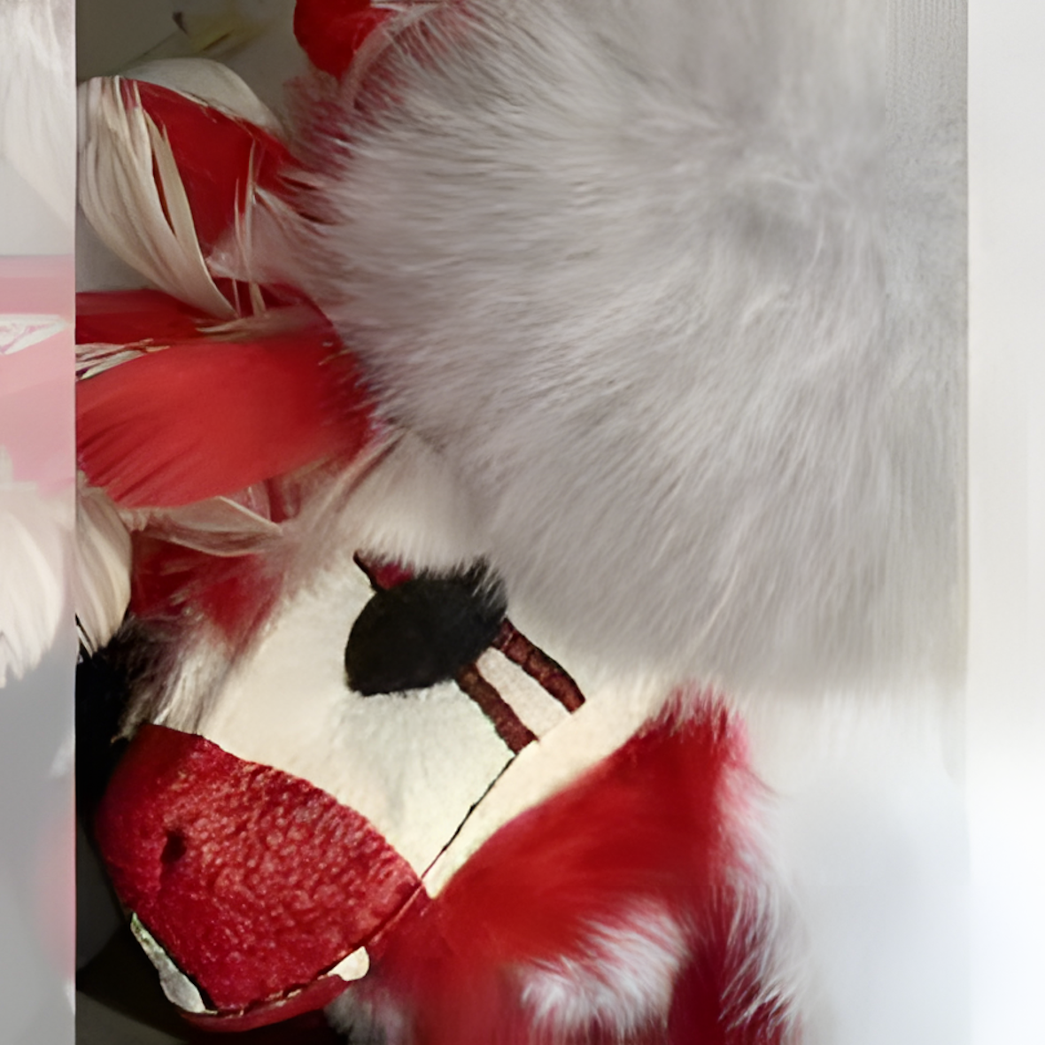 Handmade raptor fursuit mask