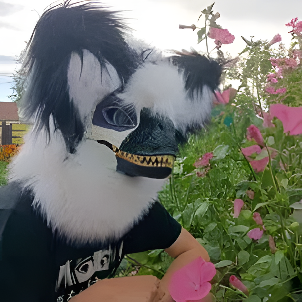 Raptor mask furry fursuit