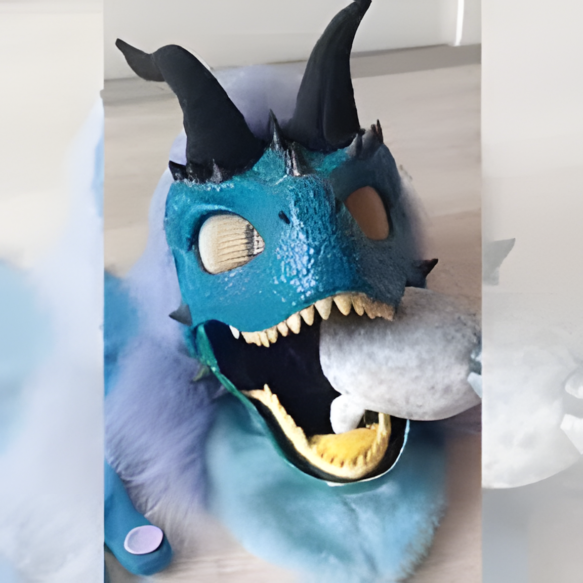 Raptor mask furry fursuit (2)