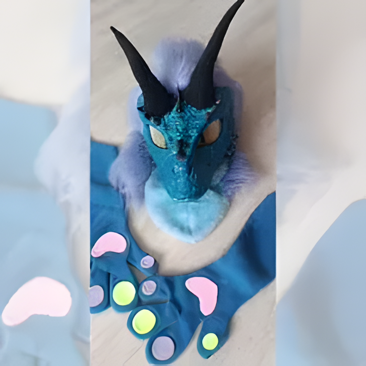 Raptor mask furry fursuit (2)