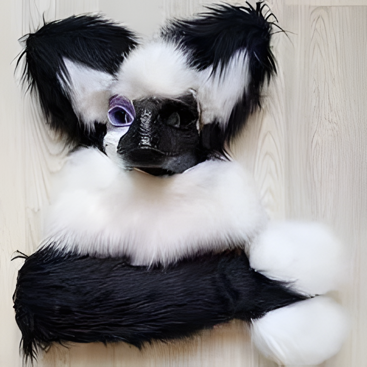 Raptor mask fursuit furry