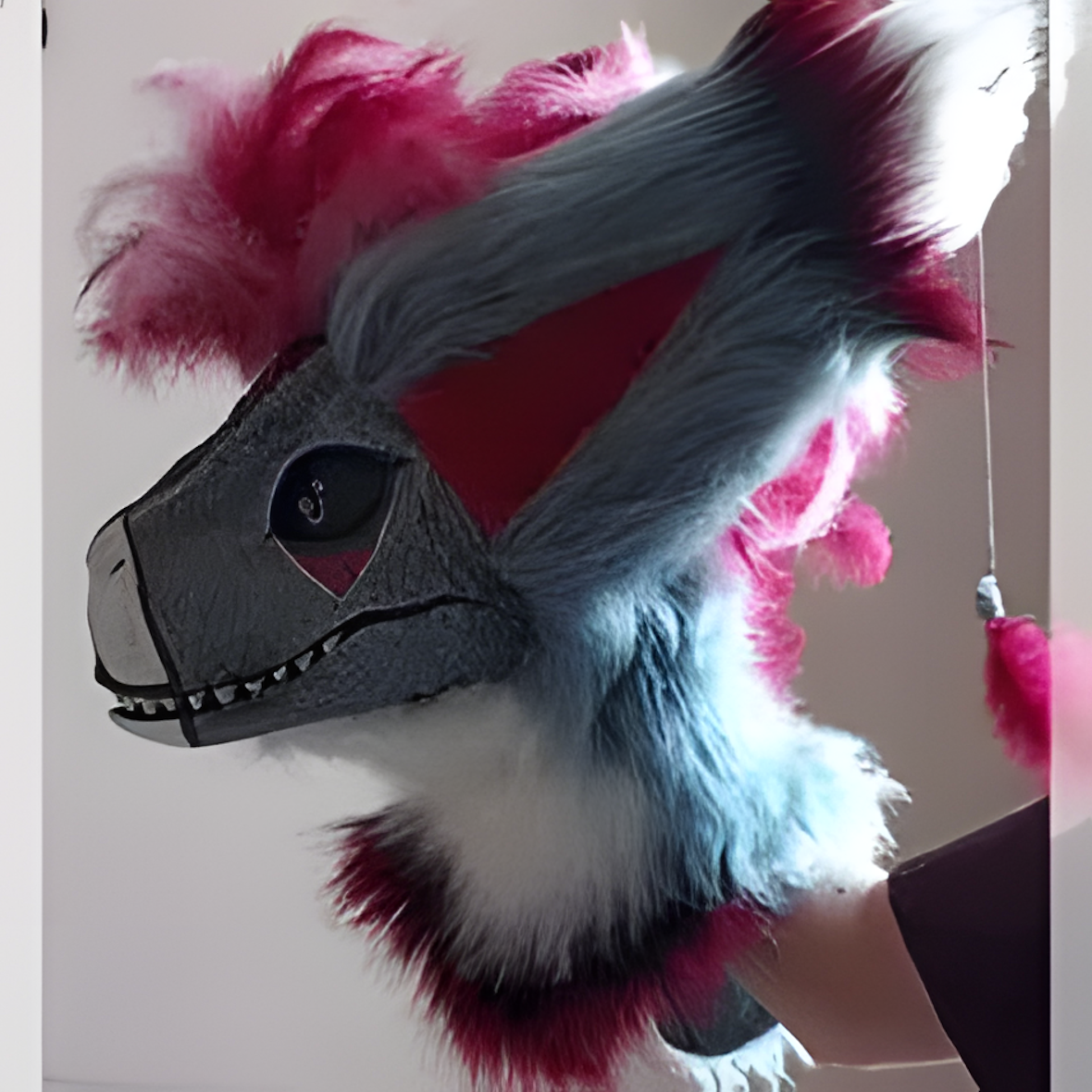 Raptor mask_fursuit