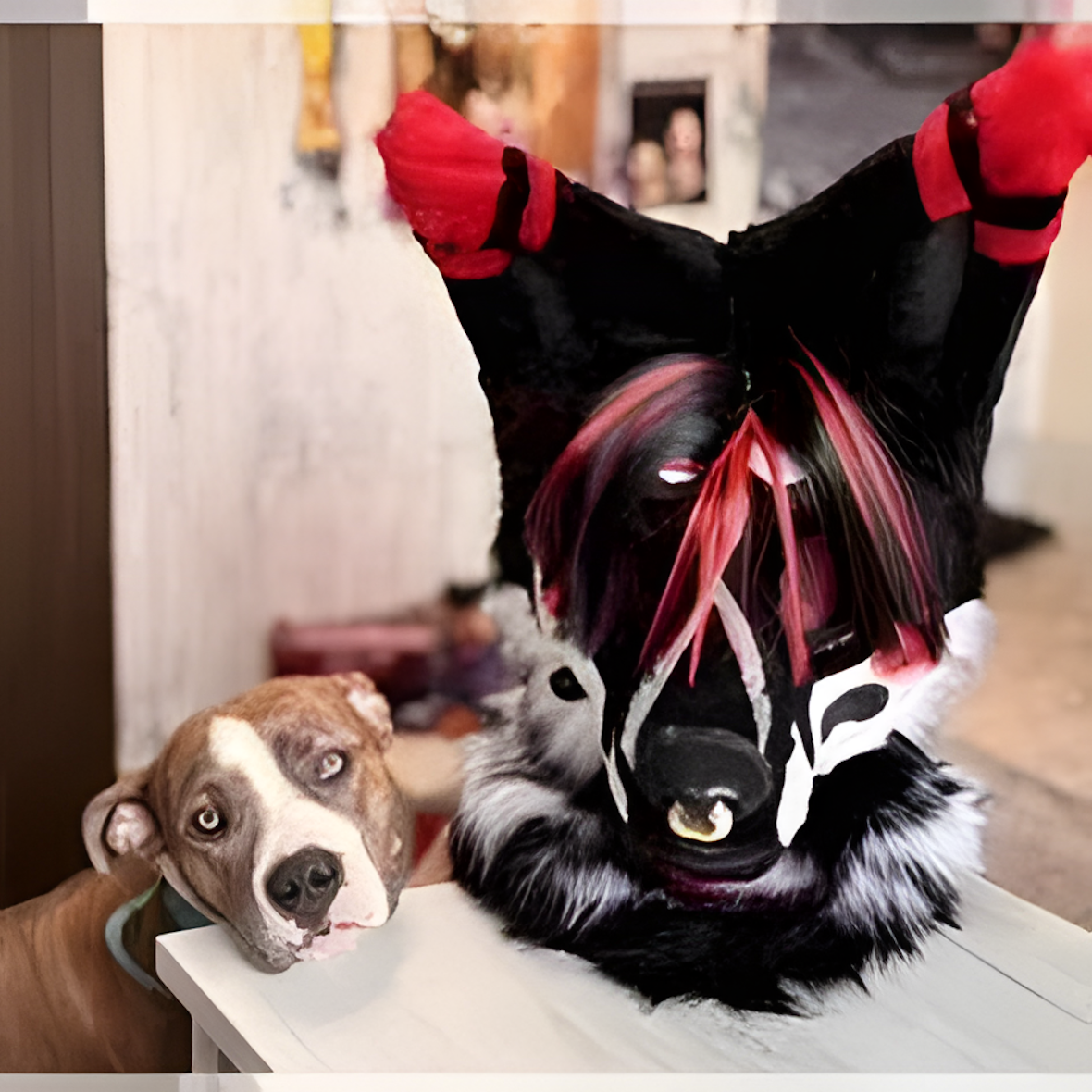 Furhead wolf fursuit