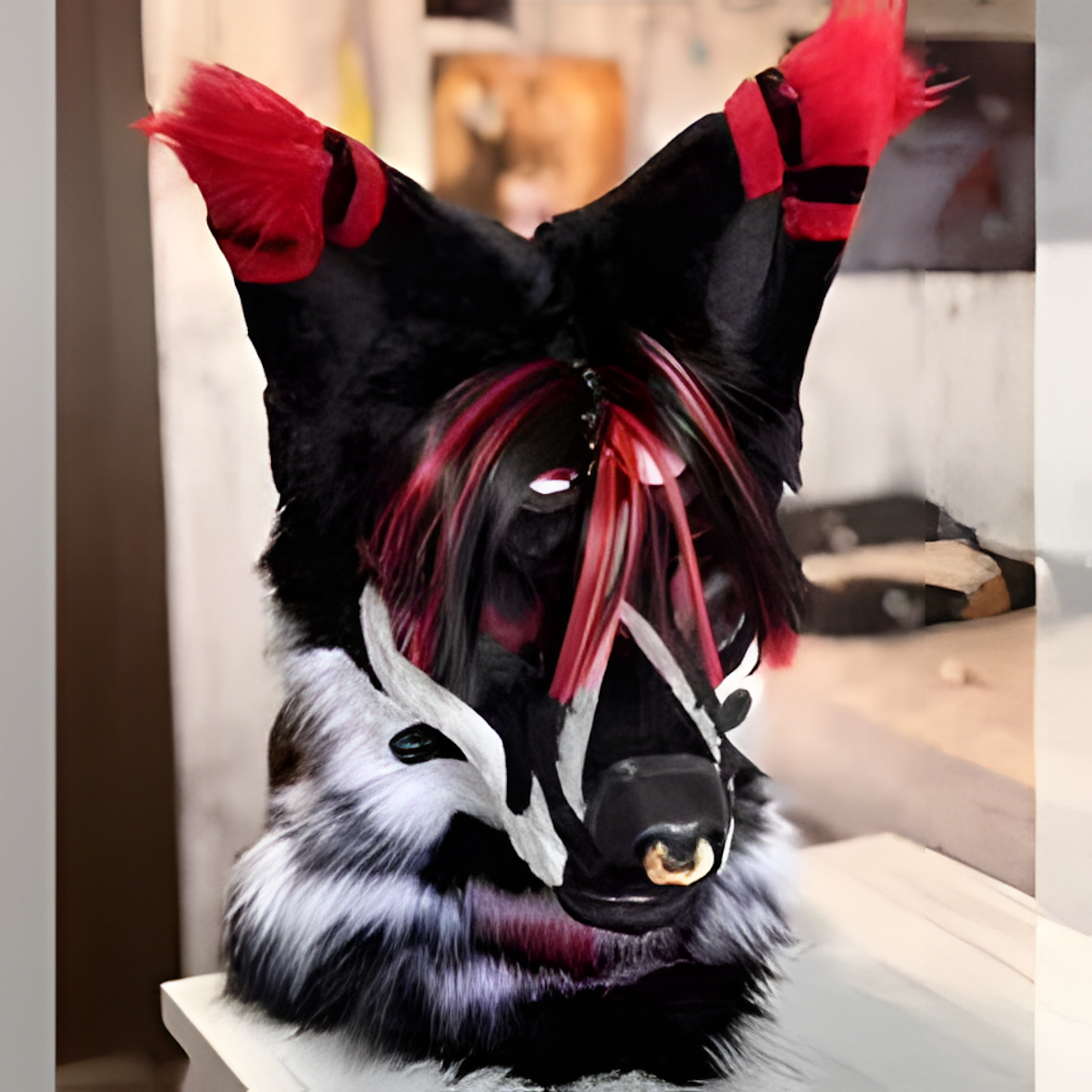 Furhead wolf fursuit