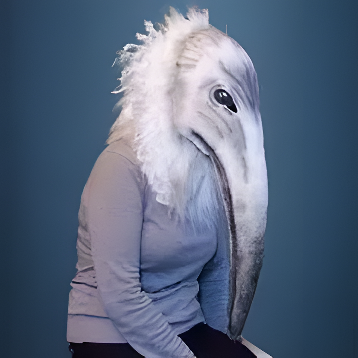 Snow bird mask for cosplay, Lofaminus - meme 2