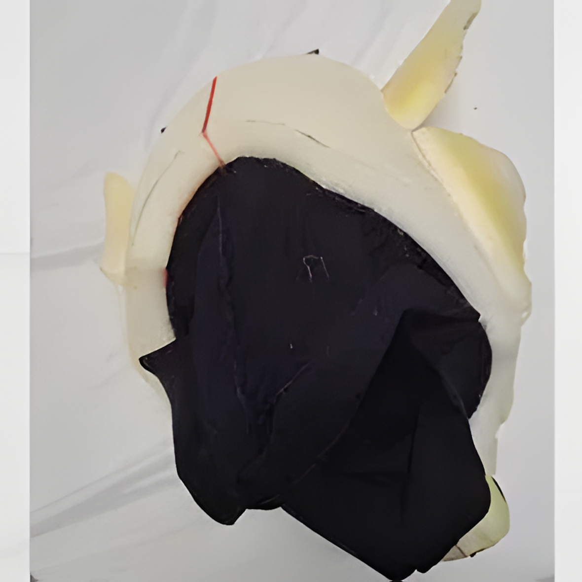 The base of the fursuit is foam