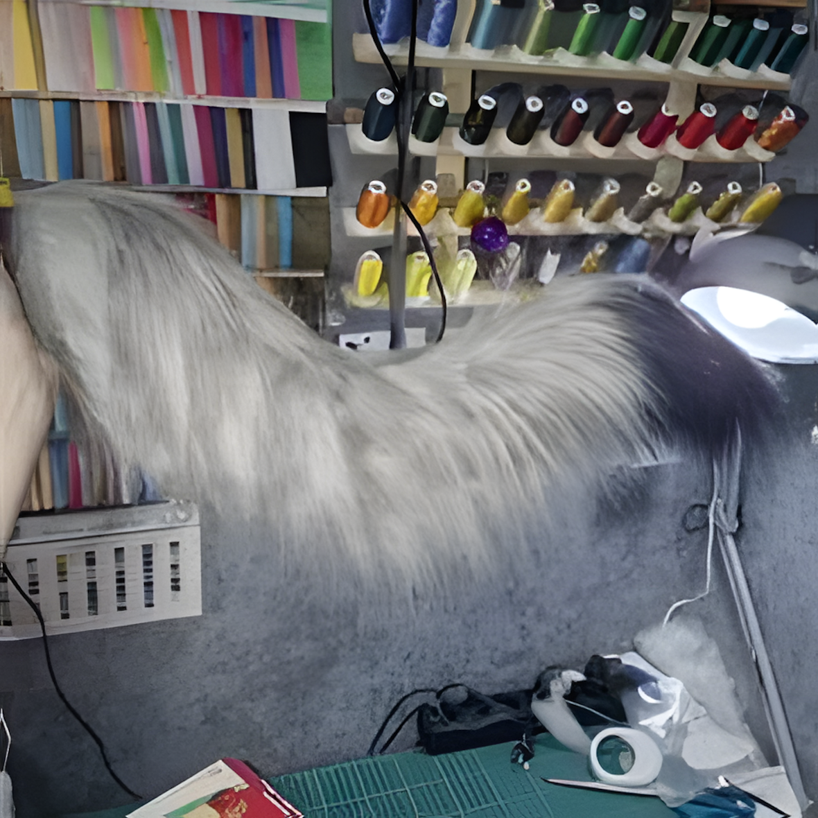 Wagging tail fursuit 60 cm