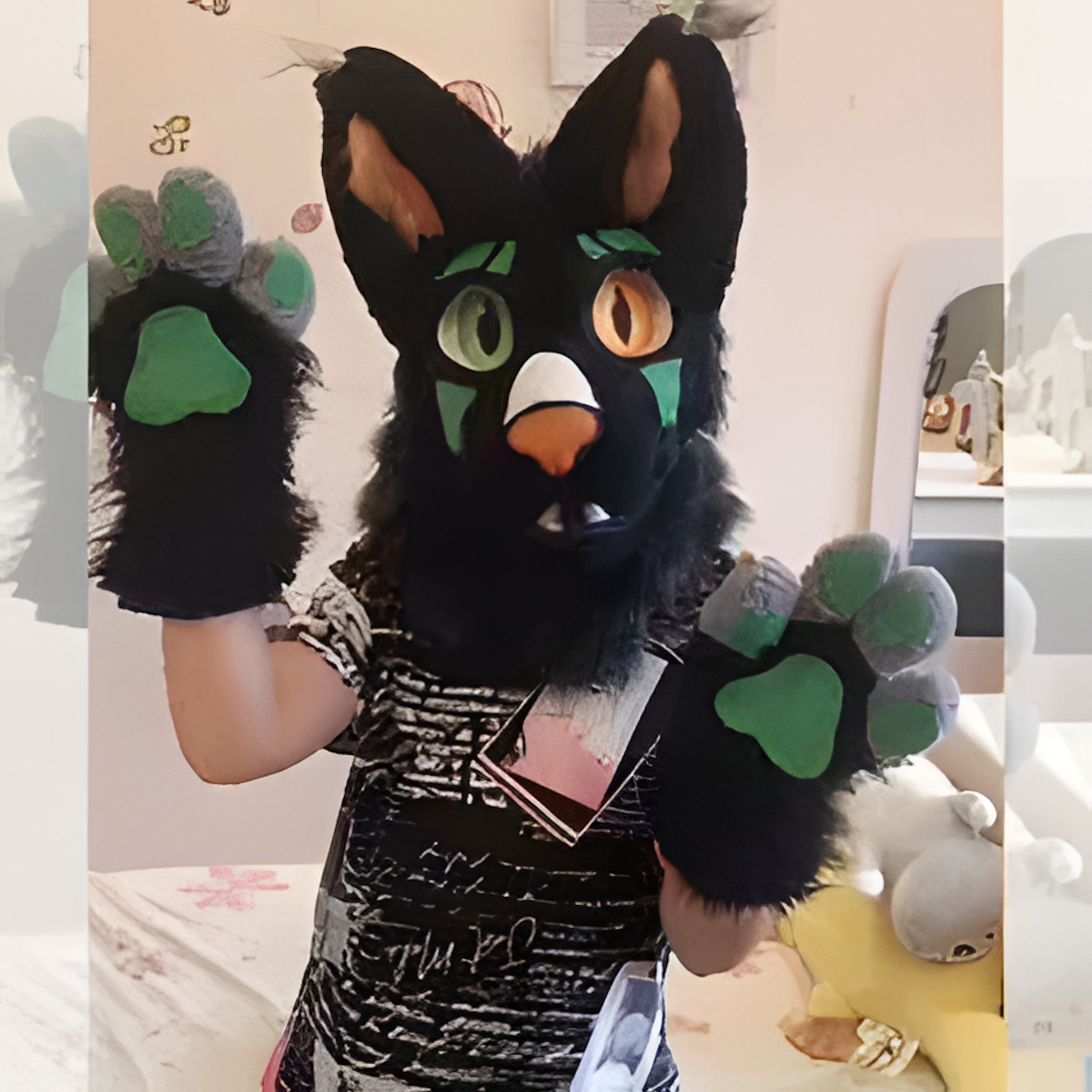 Furry fur suit