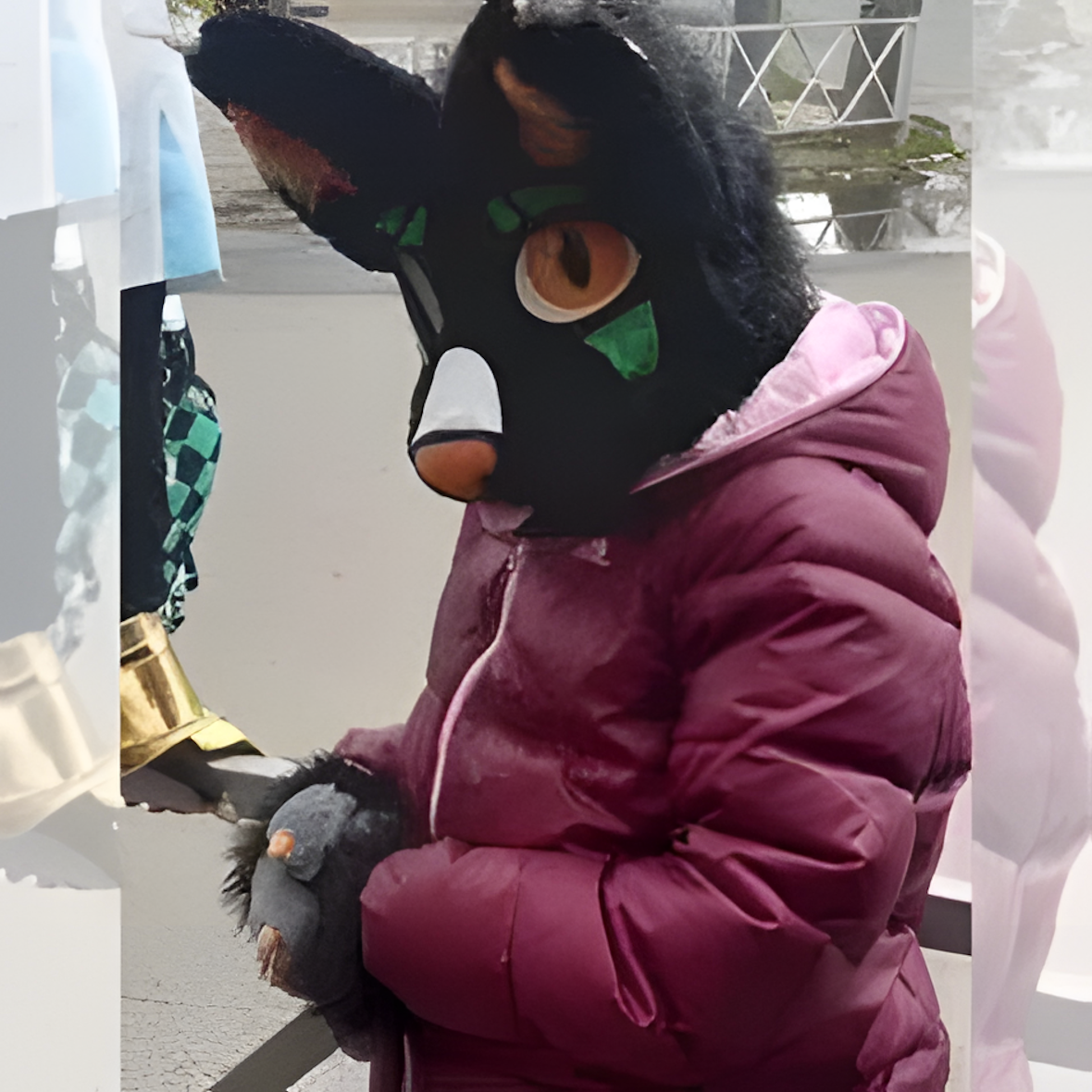 Furry fur suit