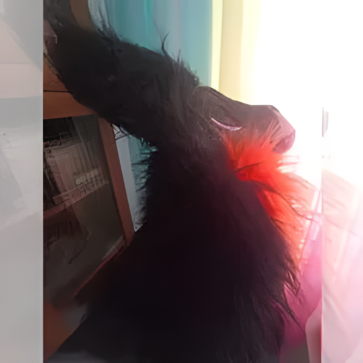 Furry raptor mask (3)